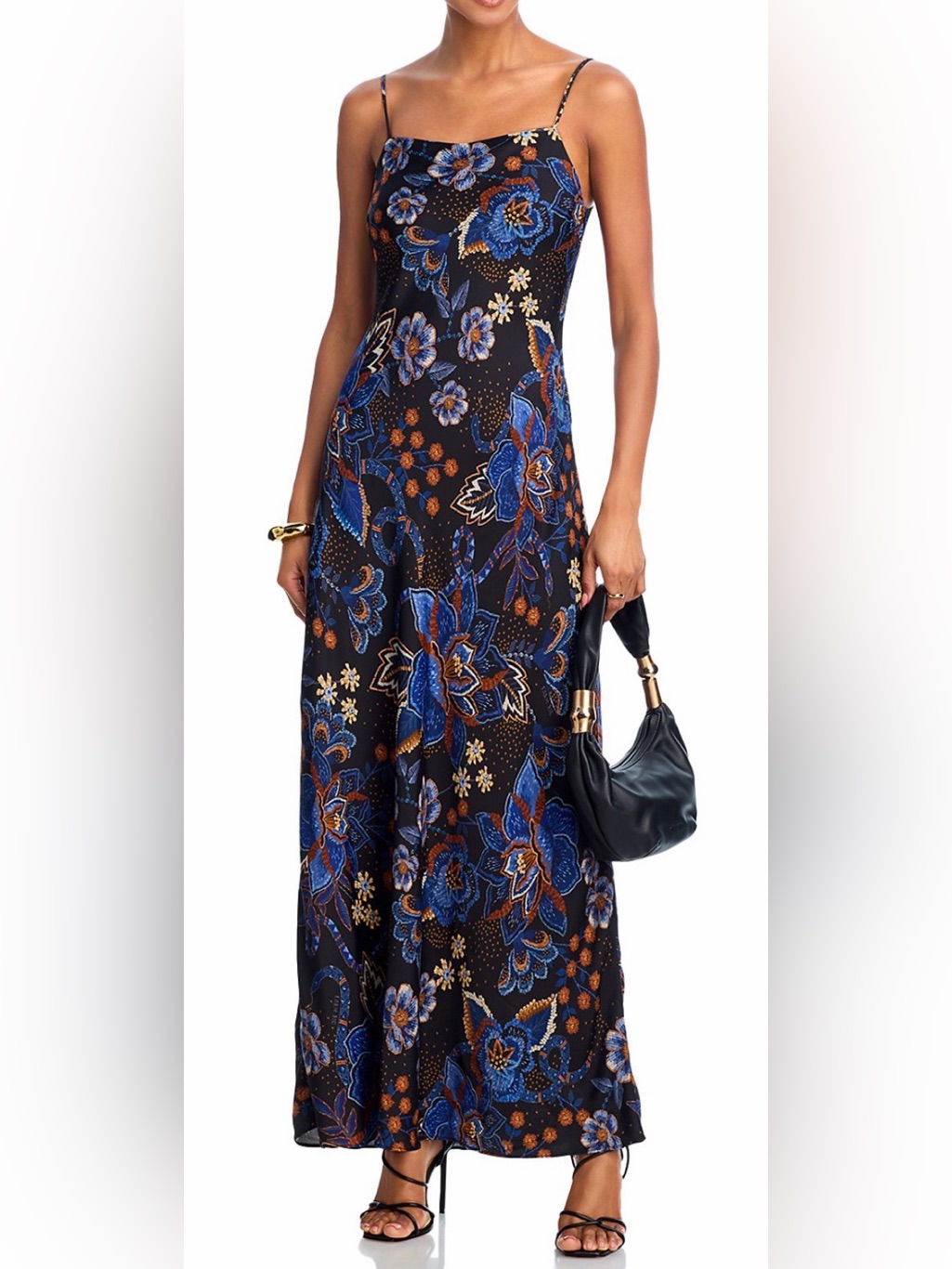Farm Rio Snakes Bouquet Maxi Slip Dress